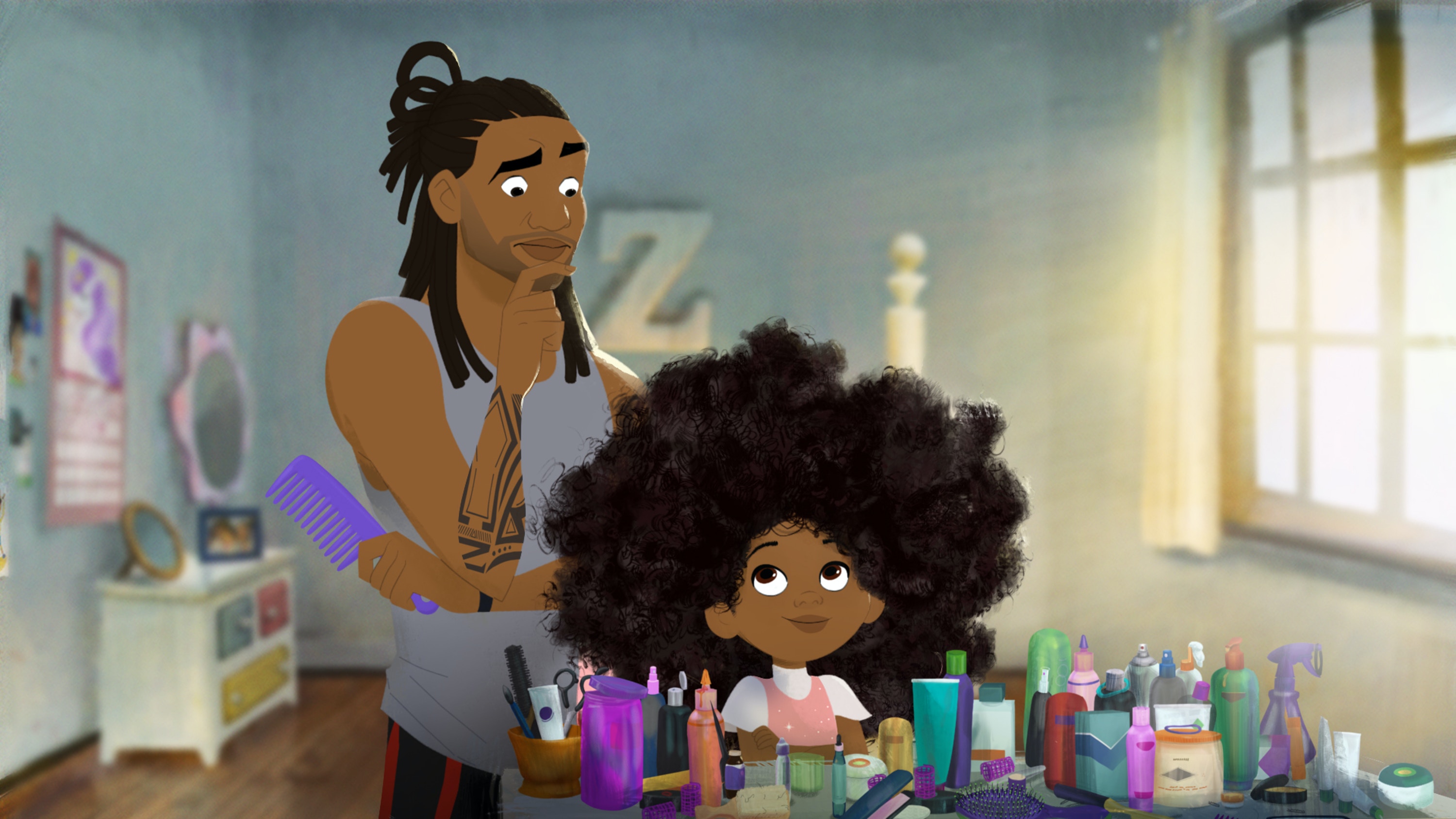 Image for Hair Love in Black Lives Matter Family Films programme